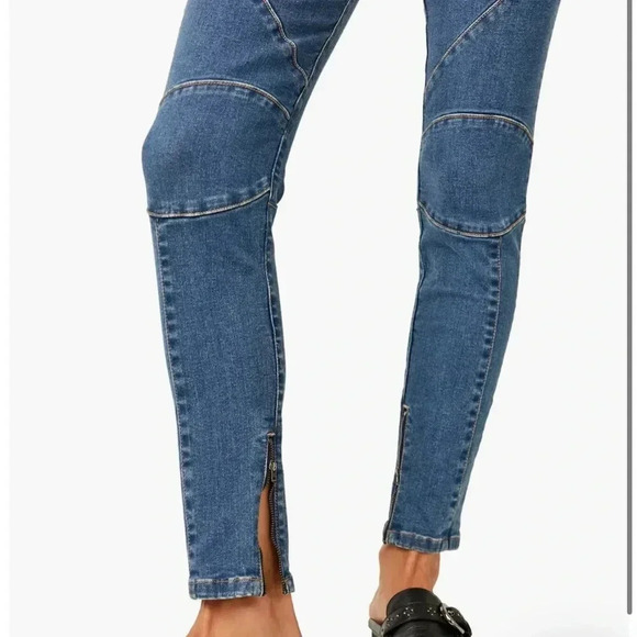 Free People Bella Moto‎ Skinny Jeans Size 25 NWT - Picture 3 of 11